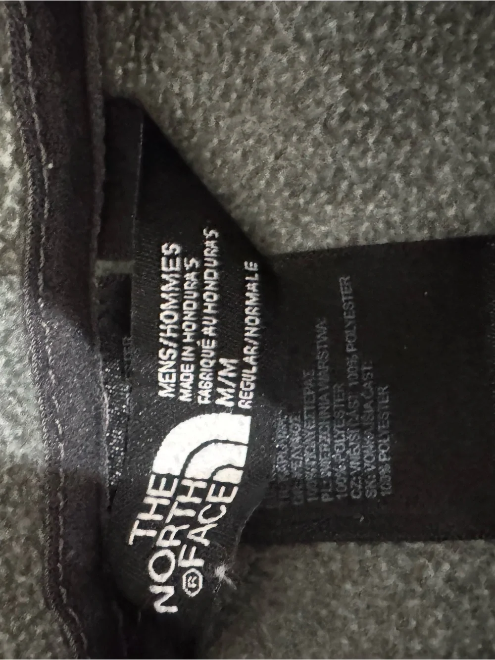 The North Face Men's Gray Half-Zip Fleece